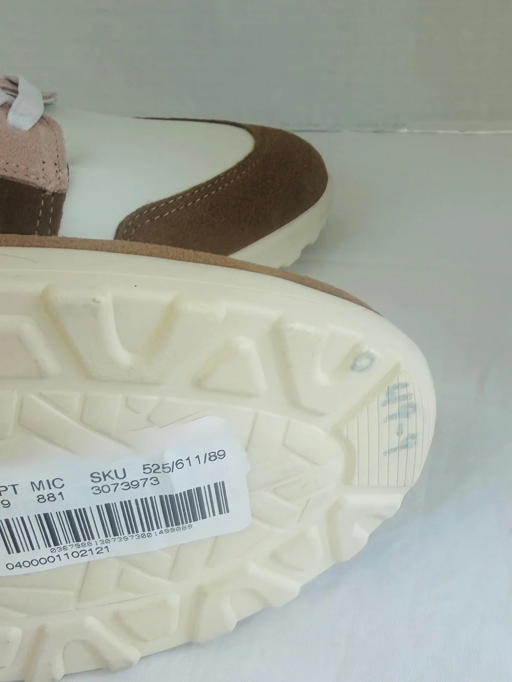 NEW Brioso Mimi Sneakers Side Zip Cream Leather Pink/Tan Suede Tennis Shoes Sz 9